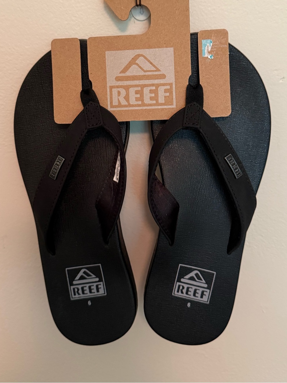 NEW!  Reef Black Women's Platform Flip Flops